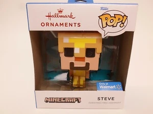 Hallmark Funko Pop 2021 Adorno exclusivo de Minecraft Steve Walmart nuevo - Imagen 1 de 2