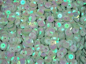 Sequins Cup 8mm Mint AB 20g Dance Pearlescent Sew Dress Trim - Imagen 1 de 1