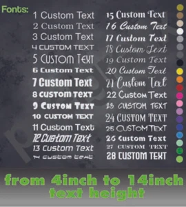 Business Vinyl Schild - individueller Text Aufkleber für Van, Ladenfront, Fenster, Display - Bild 1 von 6