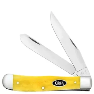Case Cutlery Trapper Yellow Folding Stainless Steel Pocket Knife 20030 - Picture 1 of 1