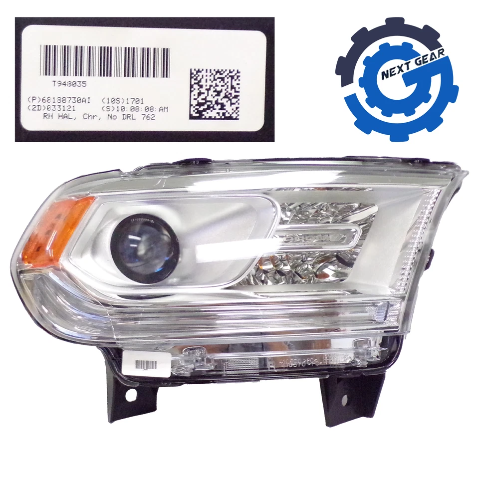 OEM Mopar Front Right Headlight Head Lamp 2014-2015 Dodge Durango 68188730AI - Image 1 of 4