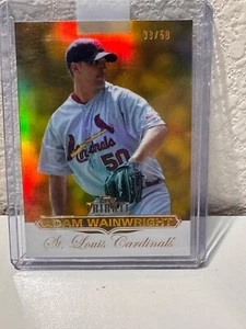 2011 Topps Tribute - Adam Wainwright #50 Cardinals Gold 38/50 - Picture 1 of 2