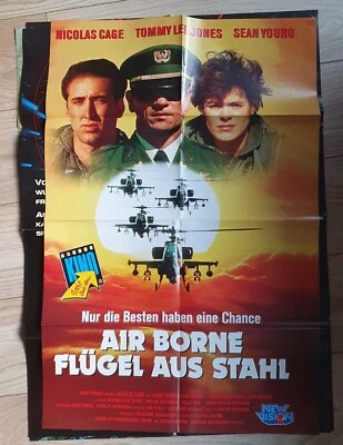 Filmplakat Air Borne Flügel aus Stahl Cage , Lee Johnes Rarität Vhs Dvd - Bild 1 von 4