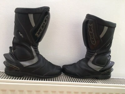 XPD Black motocicleta, botas de motocicleta UE 38 EUA 5,5 Reino Unido 5 - Imagem 1 de 4