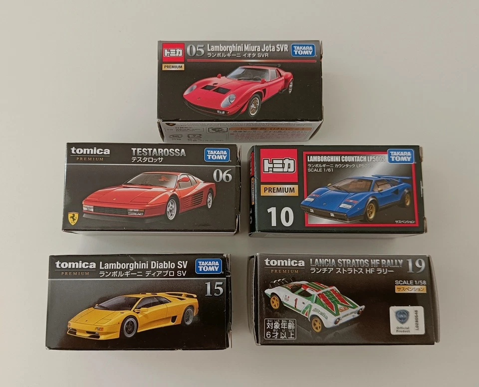 LOTTO 5 AUTO TOMICA TAKARA TOMY - SERIE PREMIUM - 1:60 - Immagine 1 di 1