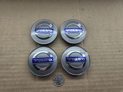Volvo OEM 2003-2017 C70 S40 S60 S80 V40 V50 V60 V70 Set Gray Center Cap 30666913 - Image 1 of 4