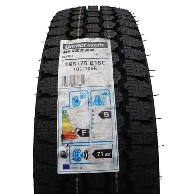 195 75 16C 1x BRIDGESTONE 195/75 R16C 107/105R Neumáticos De Invierno 2017 VOLL - Imagen 1 de 4