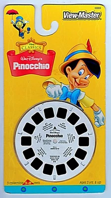 1998 VIEW-MASTER #36869 "WALT DISNEY'S PINOCCHIO" 3-REEL RACK PACK - Image 1 of 3
