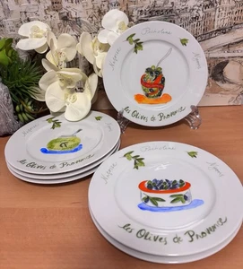 Crate & Barrel Les Olives de Provence 7,5" Porzellan Teller Frankreich. Neu . - Bild 1 von 13