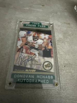Press Pass 1999 - Autógrafos Donovan McNabb (AU, RC) Foto 1 de 4
