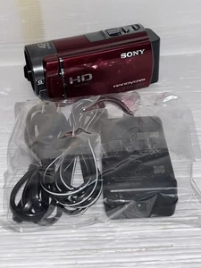 Sony HDR-CX180 Handycam HD Video Camera Camcorder Red 30x Zoom Used From Japan - Picture 1 of 4