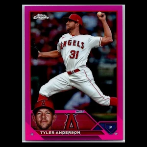 2023 Topps Chrome Update - #USC212 Tyler Anderson Pink Refractor - LA Angels - Picture 1 of 2