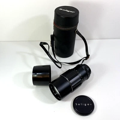 Lente zoom Soligor F=200 mm 1:3,5 Montaje con tornillo Minolta con estuche Foto 1 de 4