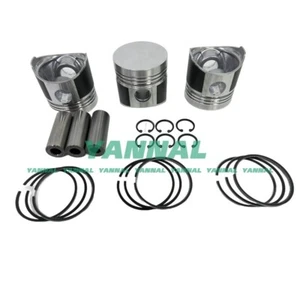 3Pcs Piston With Piston Ring+0.5mm For Yanmar 3TN75 engine (oversize) - Picture 1 of 2