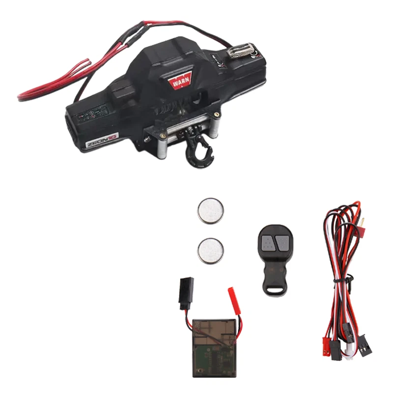 RC Hop Ups 1/8 & 1/10 Scale Dual-Motor Winch & Controller (Black) - Image 1 of 4