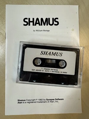 Juego de cinta Atari 400 / 800 / XL / XE - Shamus de Americana / Synapse Foto 1 de 3
