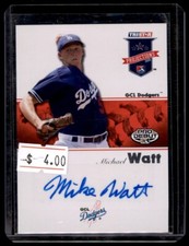 2008 TriStar PROjections Autographs Michael Watt Auto GCL Dodgers #266