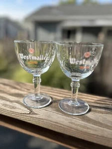Westmalle Trappist Belgium Beer trappistenbier Logo Glass Chalice Ornate 17cl - Picture 1 of 8