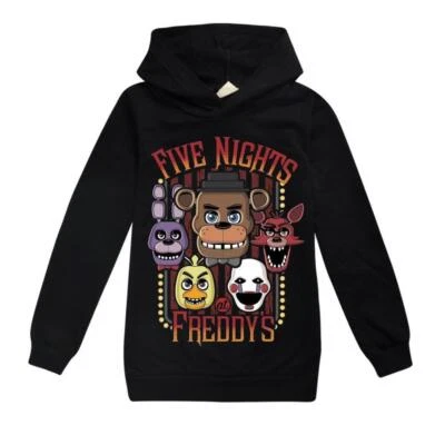 FNAF Sudaderas con Capucha Niños Niños Niñas Informales Jerséis Prendas para el torso Foto 1 de 4