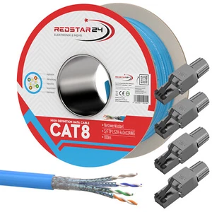 Cable De Red Cat 8.1 Ethernet LAN Cat8 Con Conector RJ45 - Imagen 1 de 31