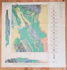 Vintage 1967 Geologic Map of Ely Quadrangle White Pine County, Nevada