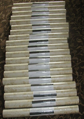 Damask Wallpaper Wallquest Wallpaper BF50103  Gold/Beige / 30 rolls available - Image 1 of 4