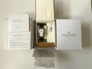 Philip Stein Prestige Natural Frequency Technology Dual Time Zone Watch Ex Cond - Picture 1 of 6