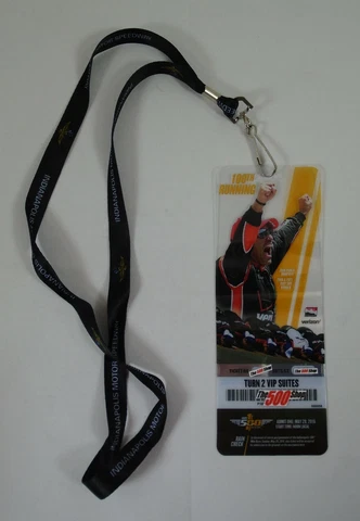2016 Indianapolis 500 100TH Running Plastic Suite Ticket Juan Pablo Montoya Cover