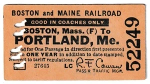 BOSTON & MAINE Boston, MA. and Portland, ME. May 28, 1954 - Picture 1 of 2