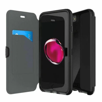 Apple Iphone 7 8 Se 2020 7 8 SE3 Tech21 book case card Evo wallet cover Black - Image 1 of 4