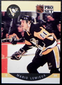 1990-91 90/91 Pro Set #236 Mario Lemieux Pittsburgh Penguins - Picture 1 of 2