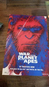 2017 SDCC COMIC CON EXCLUSIVE SWAG FOX POSTER WAR FOR THE PLANET OF THE APES - Picture 1 of 1