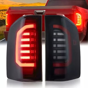 Black for 2007-13 Chevy Silverado 1500 2500HD 3500HD LED Tail Lights Brake Lamps - Foto 1 di 9
