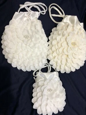  Bolso de Dinero Rosa Boda Nupcial Flor Niñas Pequeñas. Selecciona un artículo.  Foto 1 de 4