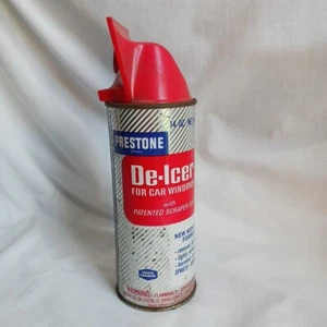 Vtg Prestone Car Window De-Icer w/ Scraper Top Tin Can Full Movie Prop - Picture 1 of 7
