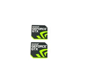 2 Stück NVIDIA GEFORCE GTX Aufkleber Label Logo Decal Case Badge 18mm x 18mm - Bild 1 von 1