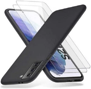 Coque Noir + Verre Trempé Samsung Galaxy S21,S21 PLUS ,S21 ULTRA,S21 FE - Foto 1 di 10