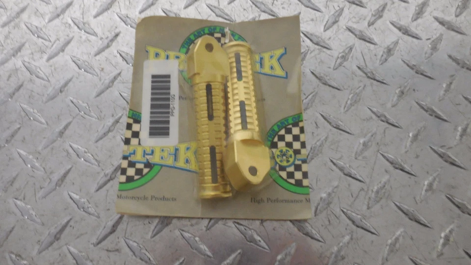 Clavijas de pie de pasajero doradas para Suzuki GSX-R1000 GSX-R600 GSX-R750 Hayabusa SV650 TL Foto 1 de 1