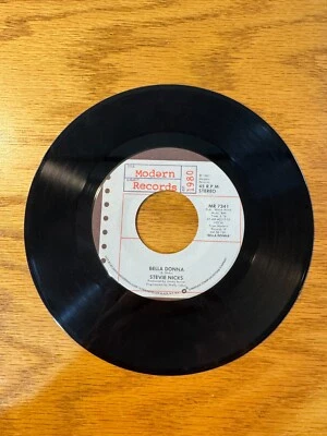 STEVIE NICKS Bella Donna / Leather And Lace MODERN RECORDS MR 7341 VG  45rpm - Image 1 of 2