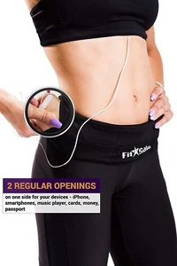 Running Waist Belt Cycling Pack Bag With Water Bottle Sports Fitness Phone Pouch - Picture 1 of 6