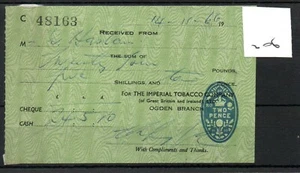 GB - Fiscal - Ephemera (206) Imperial Tobacco Company. - with embossed receipt  - Picture 1 of 1
