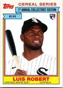 2020 Topps Throwback Thursday Luis Robert RC 199 1984 Topps Cereal Series
