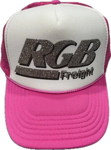 RGB FREIGHT PINK/WHITE SPARKLE TRUCKER - Authentic - New with Tags - Picture 1 of 5