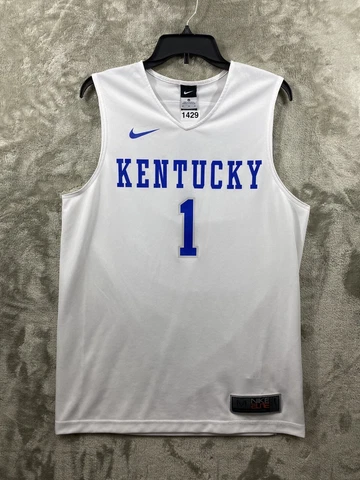 Nike Elite Kentucky Wildcats Basketball Jersey Men's Size Medium White Cover