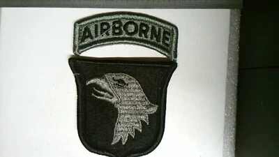 MILITARY PATCH SET HOOK AND LOOP ACU DIGITAL 101ST AIRBORNE DIVISION WITH TAB - Image 1 of 2