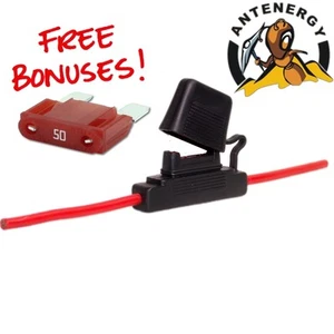 ANTENERGY IN LINE 100A BLADE FUSE HOLDER DUAL BATTERY SYSTEM WEATHERPROOF ATS - Picture 1 of 1