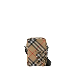 BURBERRY Check $890 Sand Phone Bag New And Authentic - Picture 1 of 3