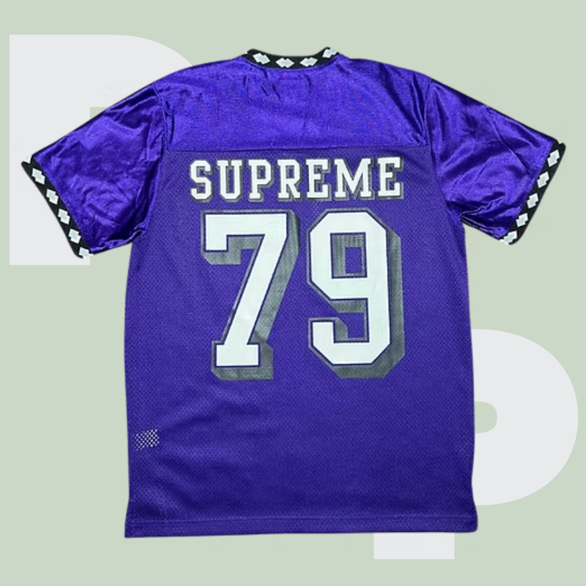 シャツ supreme football Jersey purple SUPREME DIAMOND RIBBED FOOTBALL JERSEY - PURPLE | THE BLACK