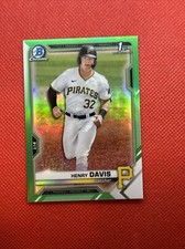 HENRY DAVIS 2021 Bowman Chrome Draft 1st GREEN Refractor #/99.
