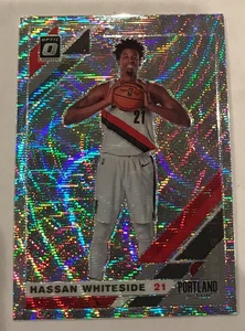 2019-20 HASSAN WHITESIDE Optic Fanatics SILVER Prizm Wave #47 - Trail Blazers - Picture 1 of 2